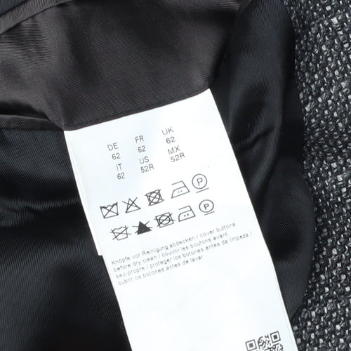 Hugo Boss Men's Grey Check Blazer Size 52 Regular