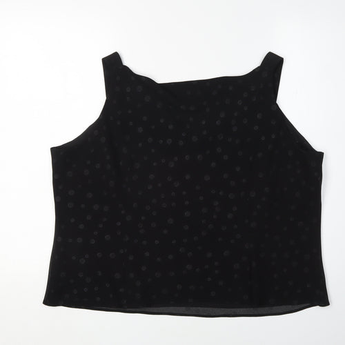 Windsmoor Women's Black Polka Dot Tank Top Size 20