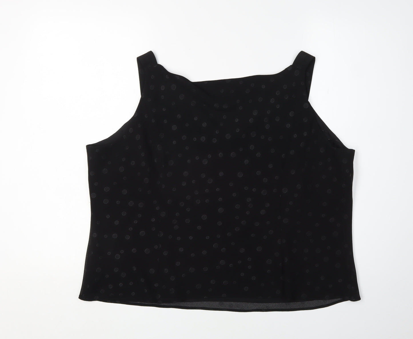 Windsmoor Women's Black Polka Dot Tank Top Size 20