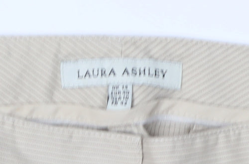 Laura Ashley Women's Beige Straight Dress Pants - Size 14