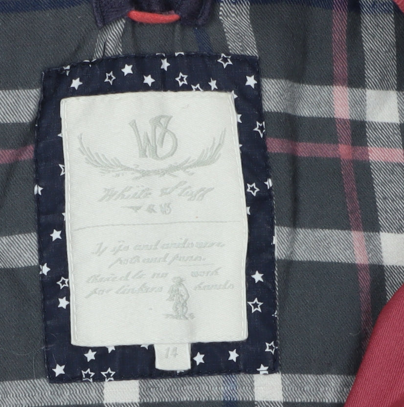 White Stuff Women’s Red Cotton Anorak Jacket Size 14