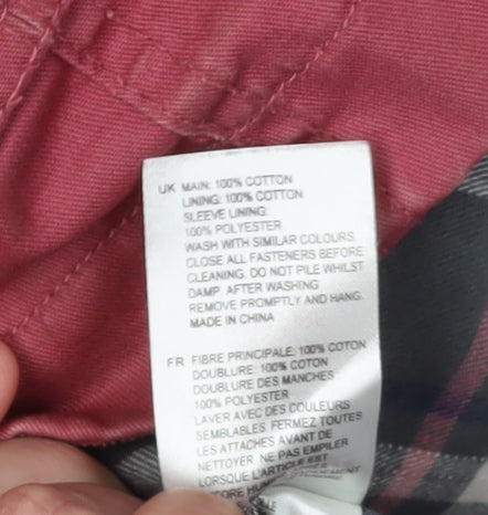 White Stuff Women’s Red Cotton Anorak Jacket Size 14