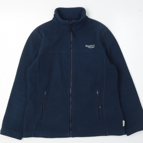 Regatta Women's Blue Fleece Jacket Size 10 Casual