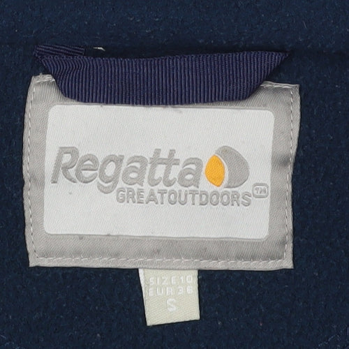 Regatta Women's Blue Fleece Jacket Size 10 Casual