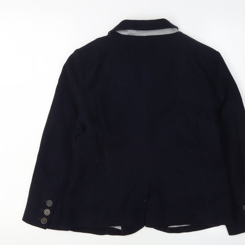Abercrombie & Fitch Women's Black Blazer M Wool Blend