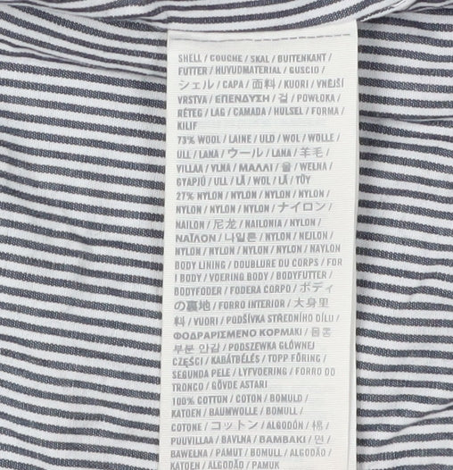 Abercrombie & Fitch Women's Black Blazer M Wool Blend