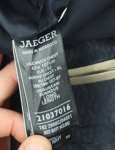Jaeger Men's Black Blazer 42L