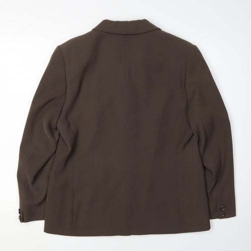 Alexon Women's Brown Blazer Size 14 Five-Button