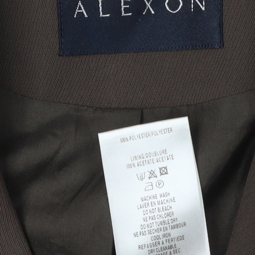 Alexon Women's Brown Blazer Size 14 Five-Button