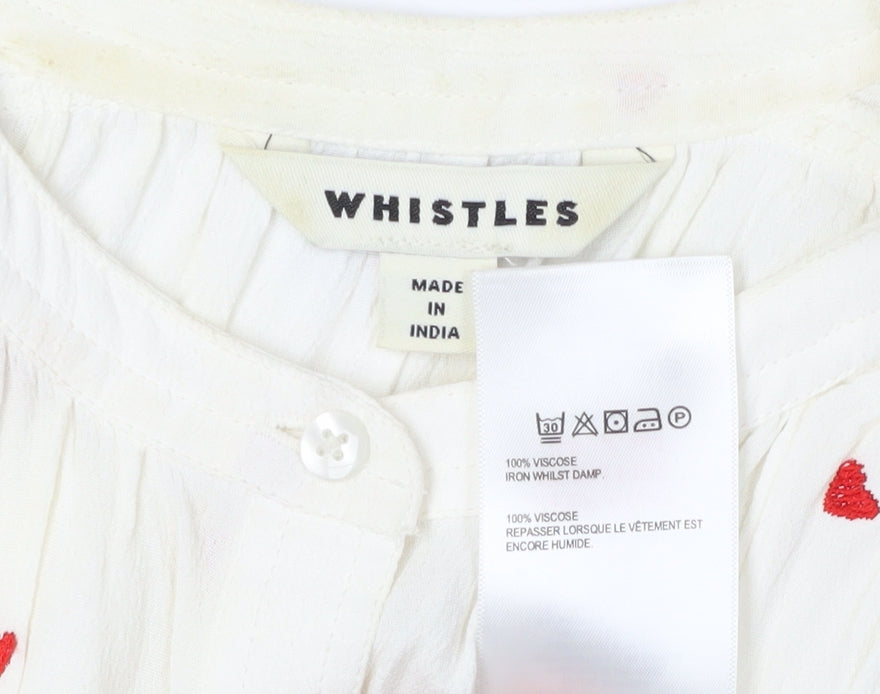 Whistles Women's White Tunic Blouse - UK 10