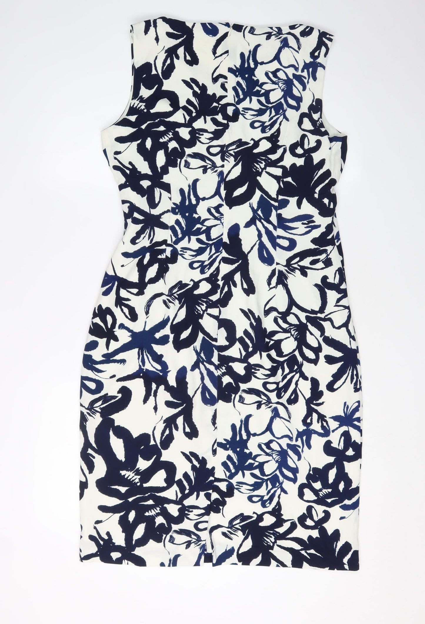 Hobbs Women's Multicoloured V-Neck Sheath Dress Size 12