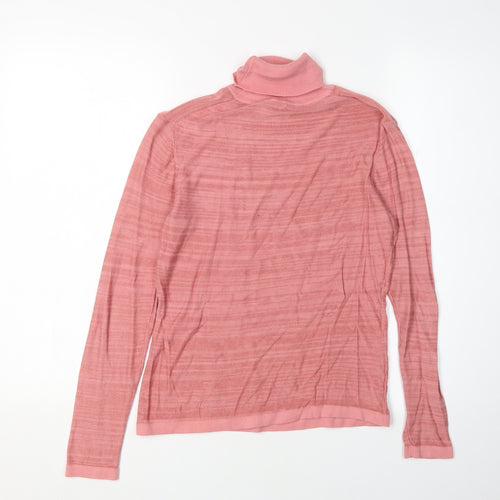 Viyella Women's Pink Roll Neck Jumper Size S