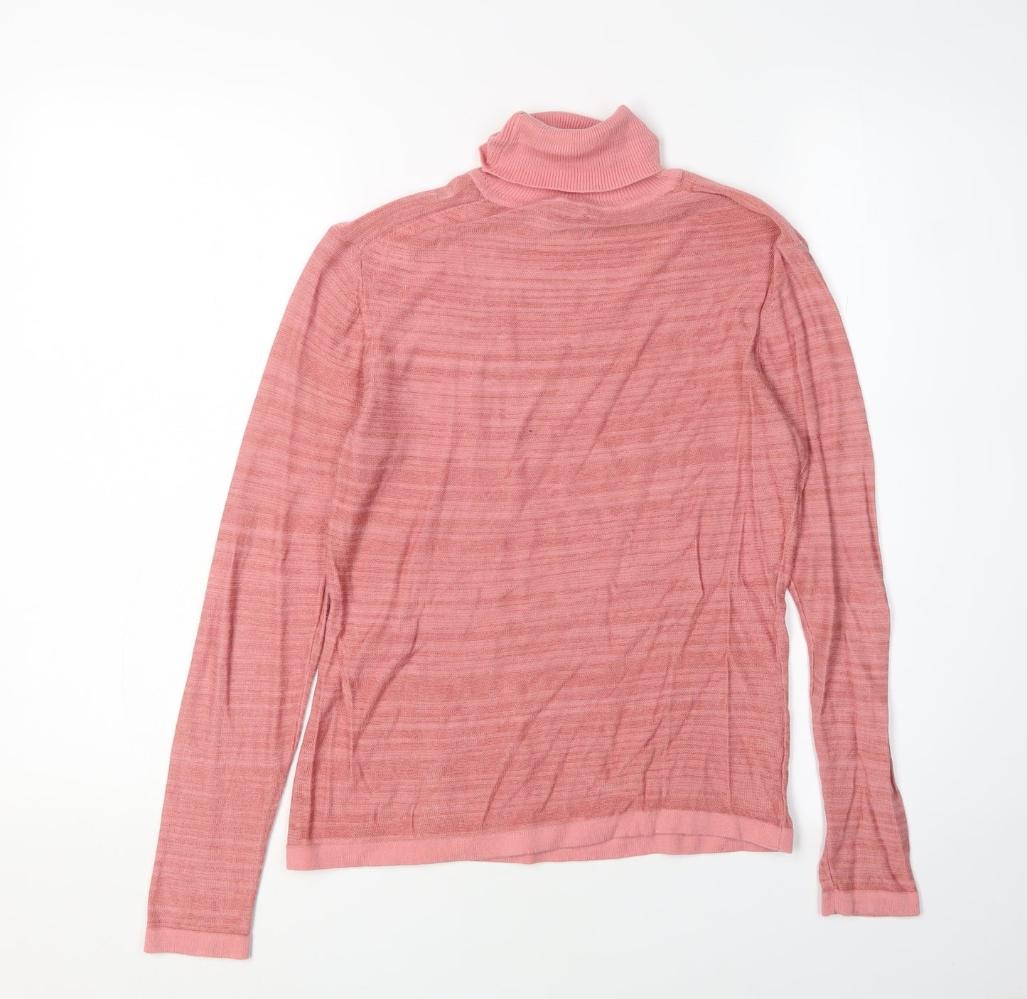 Viyella Women's Pink Roll Neck Jumper Size S