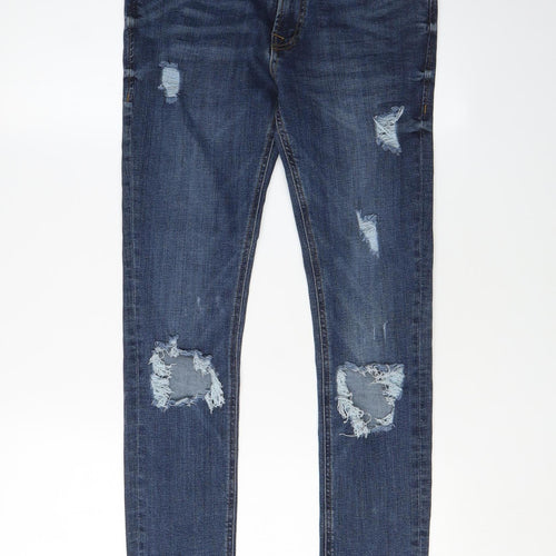 Jack & Jones Men's Blue Skinny Jeans Size 29