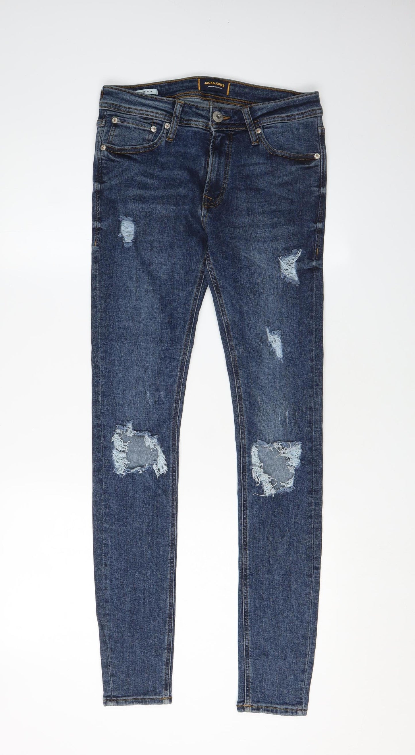Jack & Jones Men's Blue Skinny Jeans Size 29