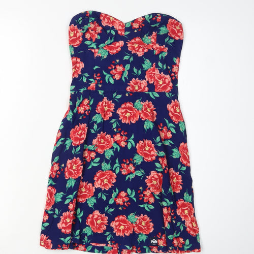 Superdry Women's Multicoloured Floral A-Line Dress XS