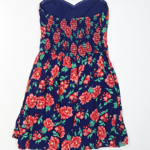 Superdry Women's Multicoloured Floral A-Line Dress XS