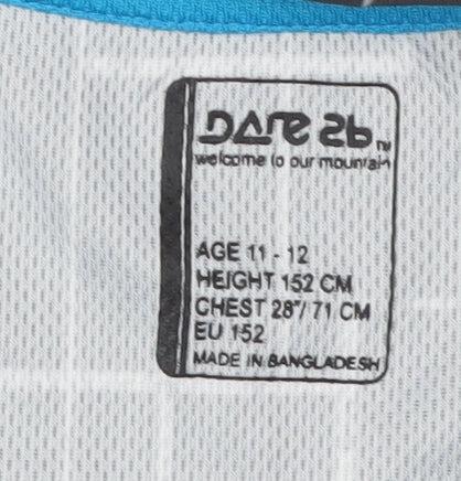 Dare 2B Boys Grey Geometric Cycling T-Shirt 11-12 Years