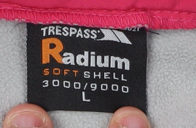 Trespass Women's Pink Soft Shell Hooded Jacket L