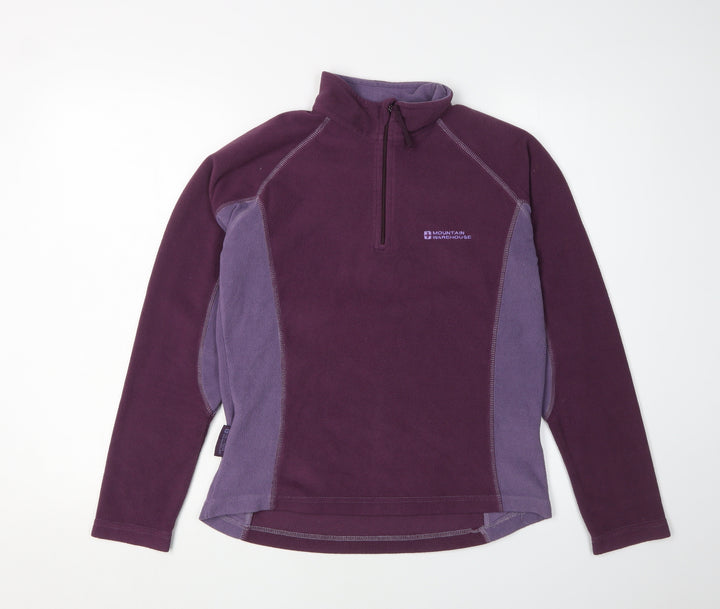 Mountain Warehouse Women's Purple Fleece Pullover Size 8