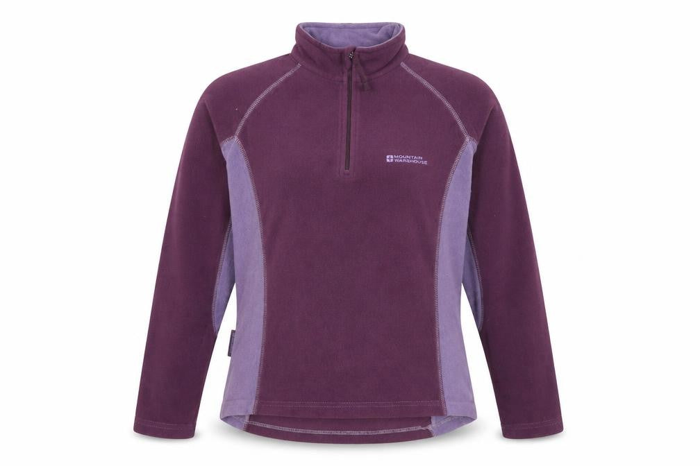 Front view of Mountain Warehouse Women's Purple Fleece Pullover, size 8