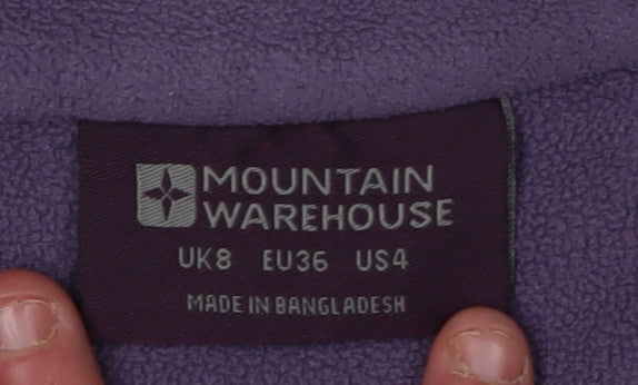 Mountain Warehouse Women's Purple Fleece Pullover Size 8