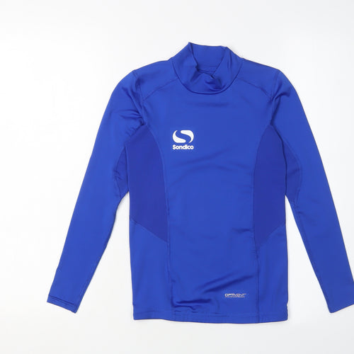 Sondico Boys Blue Long Sleeve Mock Neck Pullover Top