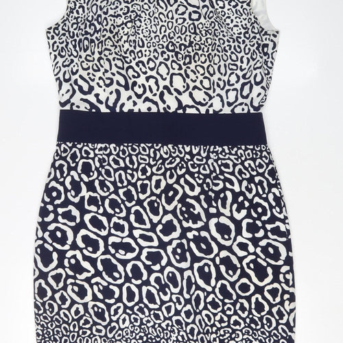 Jaeger Women's Multicoloured Sheath Dress Size 12