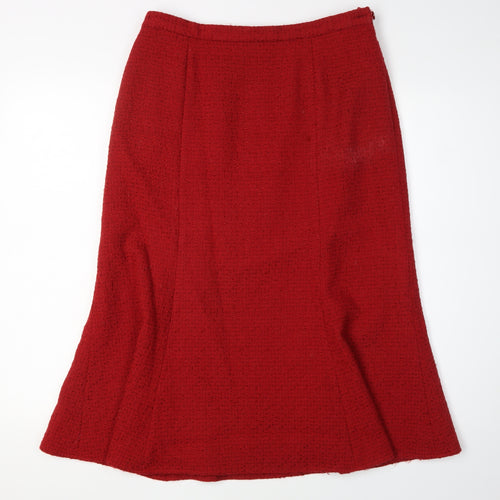 Eastex Women's Red Midi Pencil Skirt, Size 12