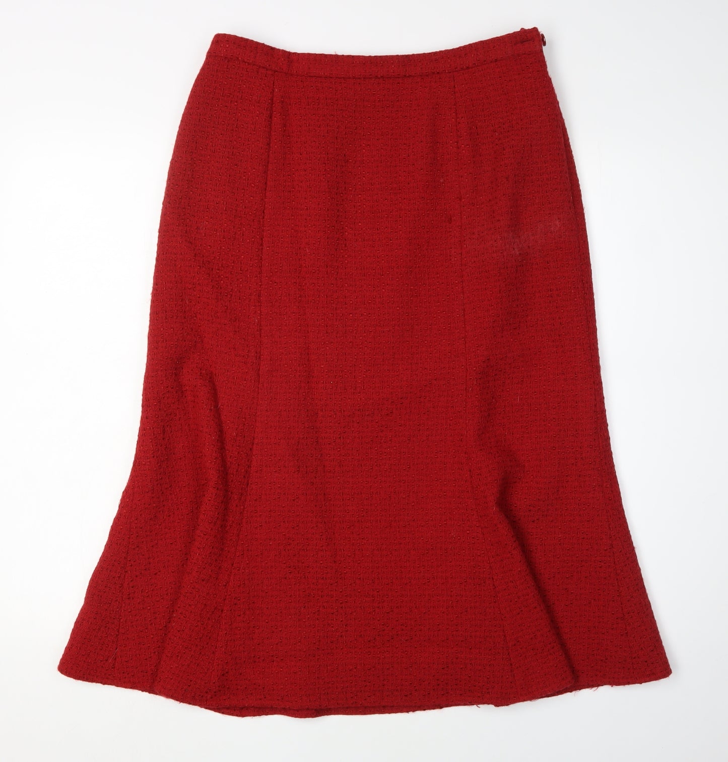 Eastex Women's Red Midi Pencil Skirt, Size 12
