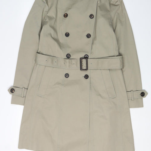 Jigsaw Women's Beige Trench Coat Size 12 Long Belted