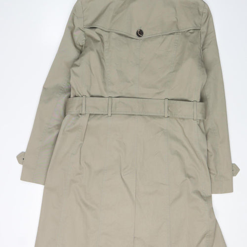 Jigsaw Women's Beige Trench Coat Size 12 Long Belted
