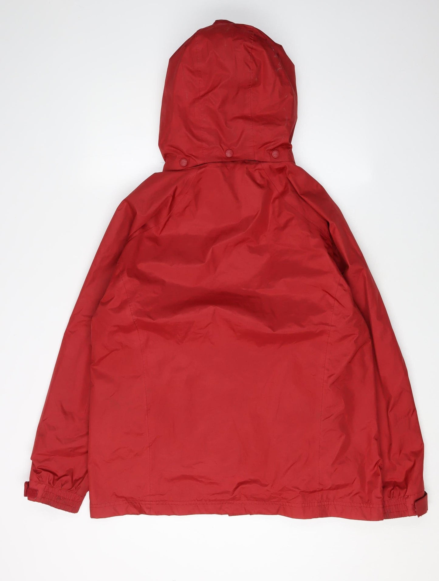 Trespass Women's Red Waterproof Hooded Rain Coat Size 16