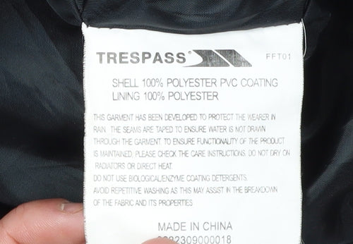 Trespass Women's Red Waterproof Hooded Rain Coat Size 16