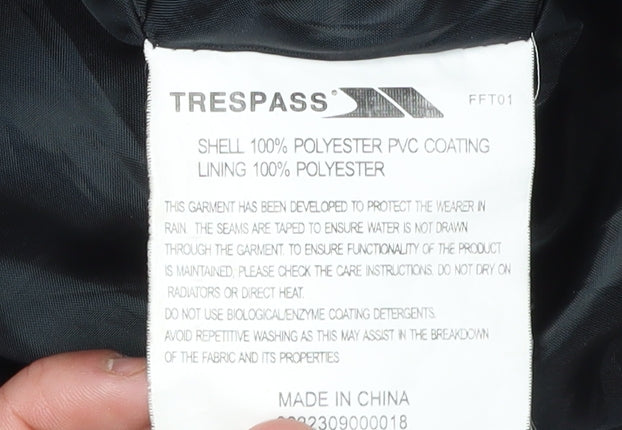 Trespass Women's Red Waterproof Hooded Rain Coat Size 16