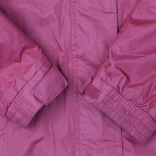 Trespass Women's Red Waterproof Hooded Rain Coat Size 16