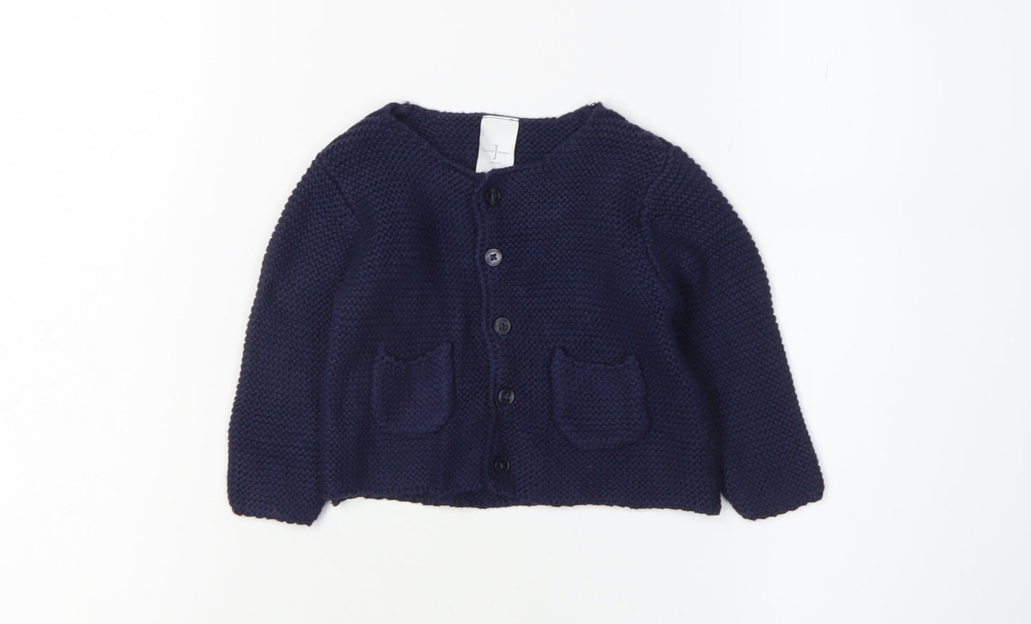 Jasper Conran Junior Girls Blue Knit Cardigan, 3-6 Months
