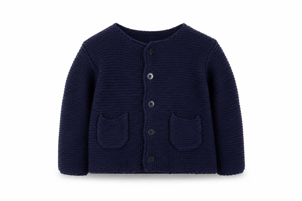 Jasper Conran Junior Girls Blue Knit Cardigan, 3-6 Months