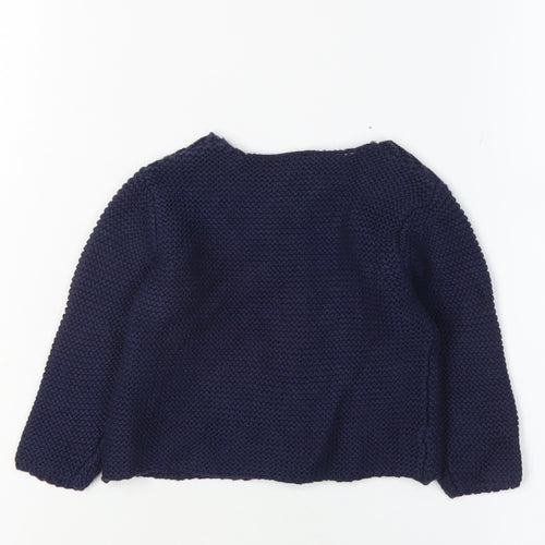 Jasper Conran Junior Girls Blue Knit Cardigan, 3-6 Months