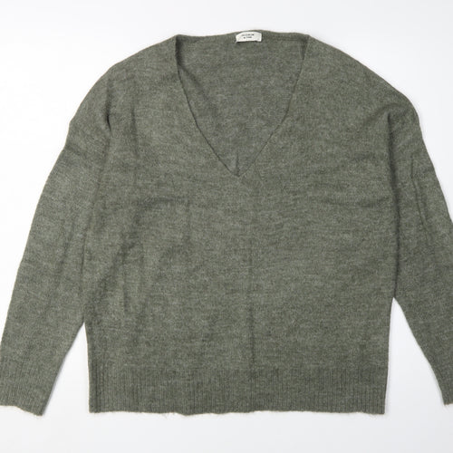 Jacqueline de Yong Women's Green Pullover Jumper M