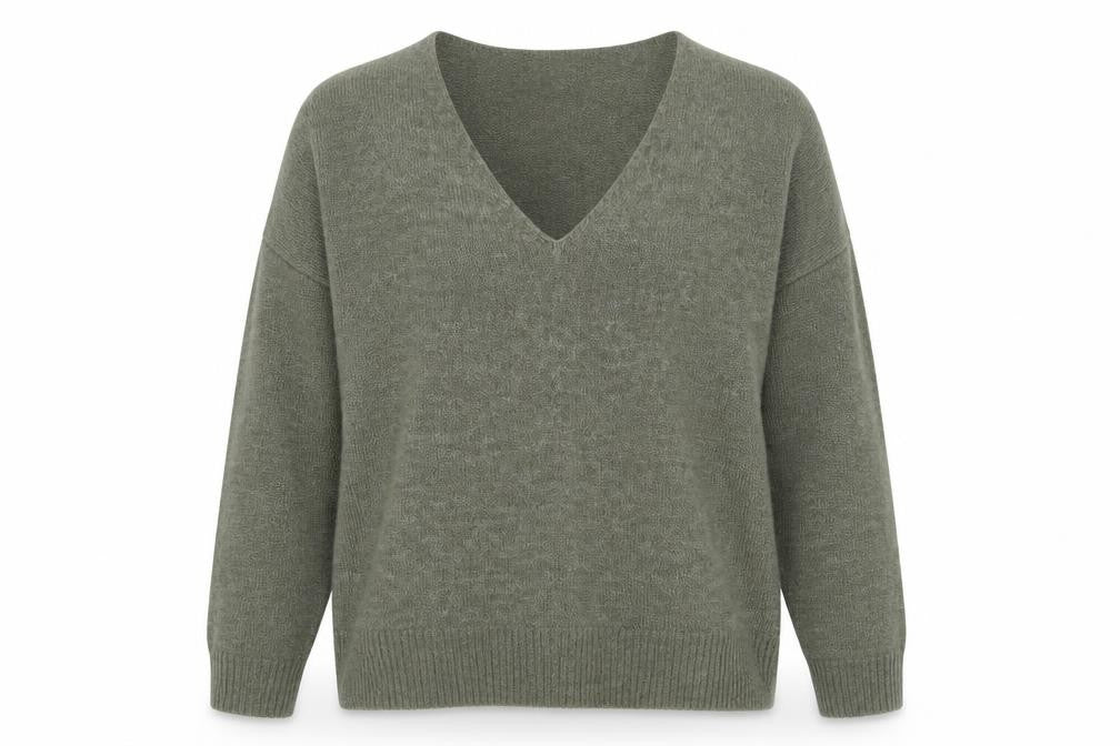 Front view of Jacqueline de Yong Women's Green jumper M