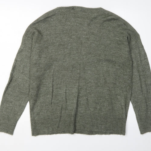 Jacqueline de Yong Women's Green Pullover Jumper M