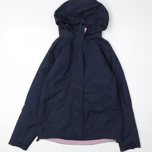 Peter Storm Women's Blue Parka Jacket Size 8 Hooded