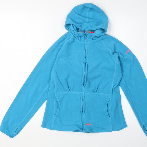 Trespass Women's Blue Hooded Fleece Jacket S