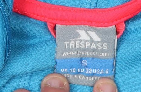 Trespass Women's Blue Hooded Fleece Jacket S