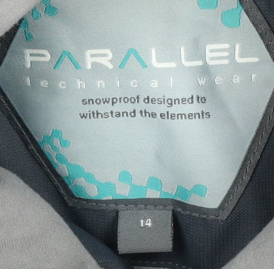 Parallel Women's Black/Blue Ski Jacket Size 14
