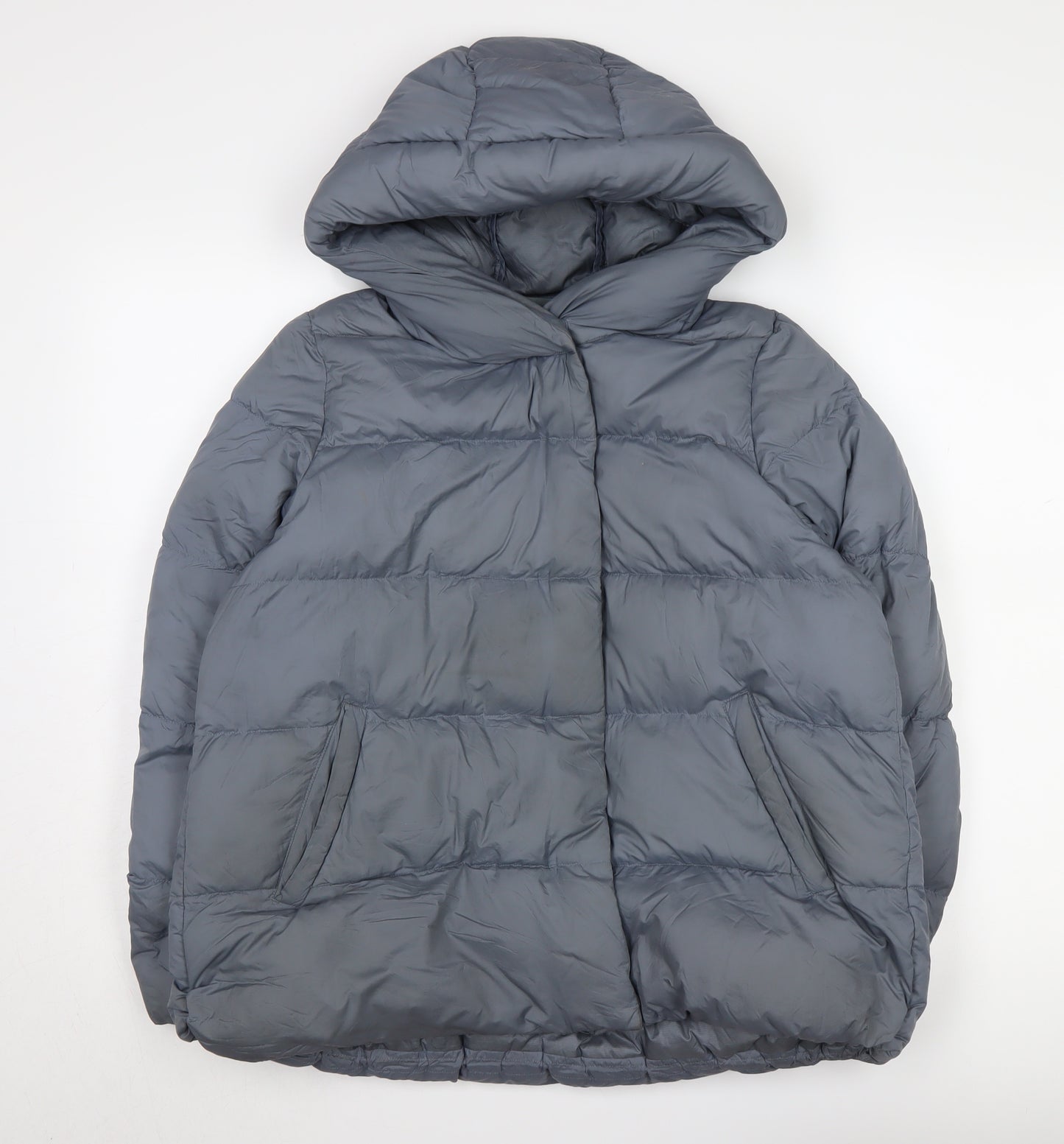 Uniqlo Women's Grey Puffer Jacket S - Winter Essential