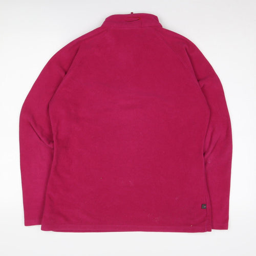 Mountain Life Women's Pink 1/2 Zip Sweatshirt Size 14