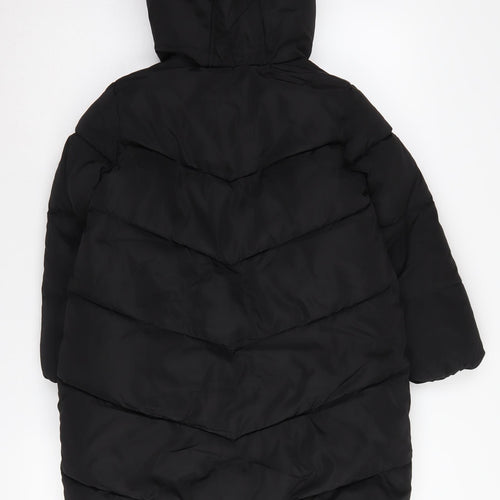 Marks and Spencer Girls Black Puffer Jacket, 6-7 Years
