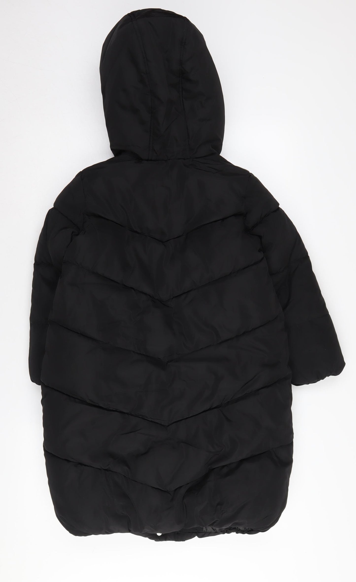 Marks and Spencer Girls Black Puffer Jacket, 6-7 Years
